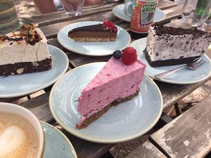 So much amazing cake! at Kaf in Copenhagen