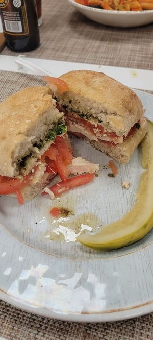 Caprese sandwich at The Nomad Cafe in Melbourne