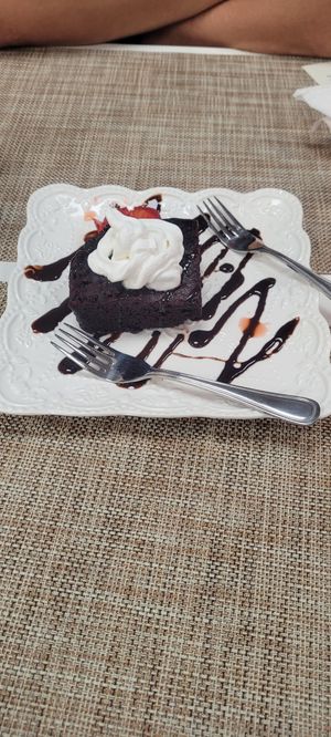 Vegan brownie at The Nomad Cafe in Melbourne