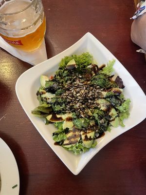 Avocado salad with home made parsley pesto  at Blatouch in Prague