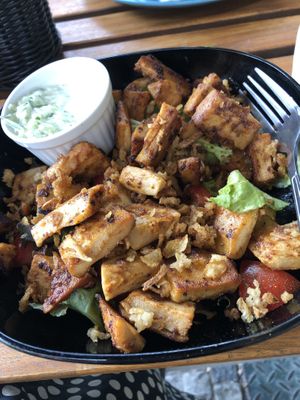 Gyros and salad   at Blatouch in Prague