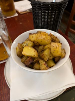 Bowl of Homemade Baked Potatoes - 4/5. at Blatouch in Prague