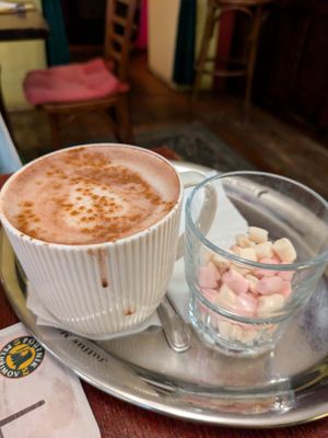Hot Chocolate - 4/5. Nice with marshmallows but I missed sprayed whipped cream. at Blatouch in Prague