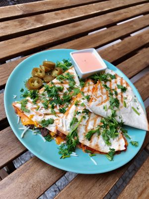 Vegan quesadilla 💚 at Blatouch in Prague