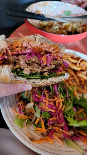 Great portions! Delicious! at Le Mouton Noir in Val-david