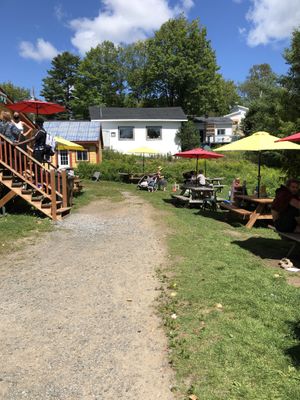 Outside  at General Cafe in Val-david