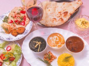 set menu at Milan Nataraj in Tokyo