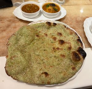 Sesame tandoori roti  at Milan Nataraj in Tokyo