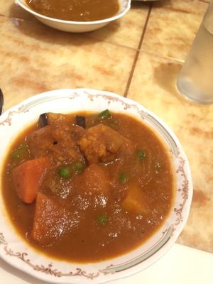 Vegetable curry  at Milan Nataraj in Tokyo
