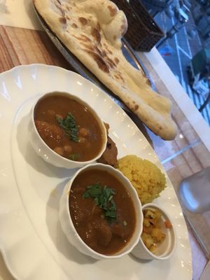 Cheapest Dinner Set (about 2000yen)  at Milan Nataraj in Tokyo