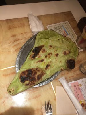 Vegan nan at Milan Nataraj in Tokyo