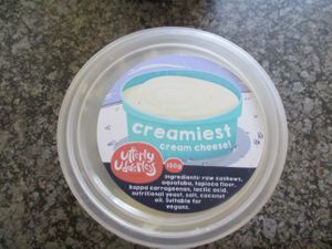 Delicious cream cheese spread. at Purple Myrtle Vegans in Johannesburg