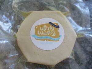 The Sharp White Cheddar is a must for any cheese lover, simply divine. at Purple Myrtle Vegans in Johannesburg