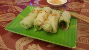 Pho Cuốn (Pho spring rolls) at Pho Nam Chay in Ho Chi Minh City