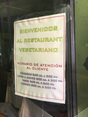 opening hours at Nature's Center Vegetarian Restaurant in Cajamarca