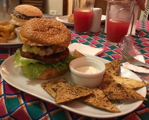 Lupita burger at Mamba Vegan in Curitiba