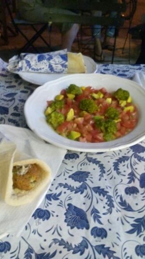 κους κους και φαλαφελ  at Baba Ghanoush Falafel Shop in Athens