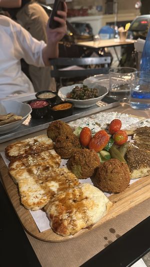   at Baba Ghanoush Falafel Shop in Athens
