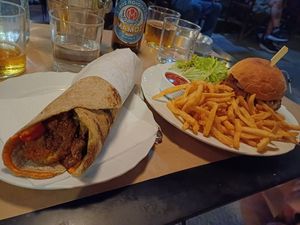 Best falafel wrap so far 🤩 at Baba Ghanoush Falafel Shop in Athens