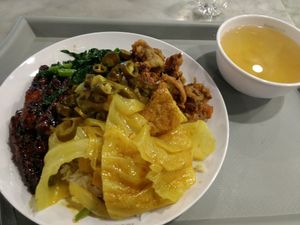 Plate at Perfect Vegetarian in Central Singapore