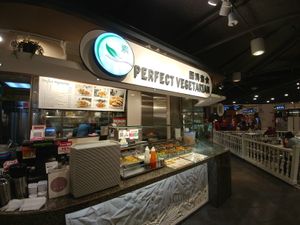 Storefront at Perfect Vegetarian in Central Singapore