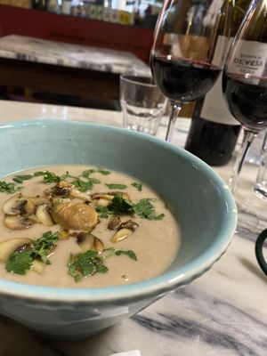 Chestnut soup at Maria Portuguesa Tapas in Coimbra