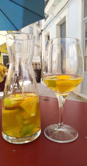 Sangría at Maria Portuguesa Tapas in Coimbra