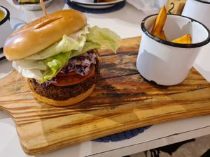 Hambúrguer at Las Chicas Vegan in Belo Horizonte