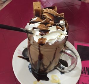 Milkshake de paçoca  at Las Chicas Vegan in Belo Horizonte