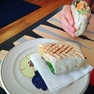 Vegan Wrap at Cafe Mustache in Chicago