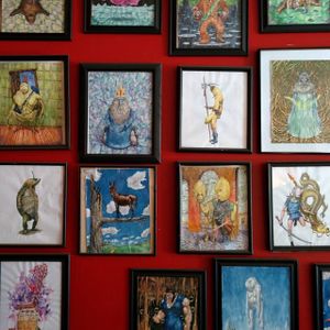 Adventure Time artwork at Cafe Mustache at Cafe Mustache in Chicago