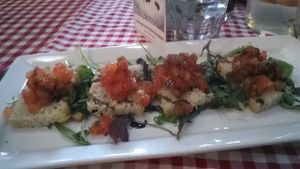 Bruschetta at Tutto Bene in Christchurch
