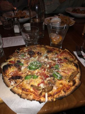 Luciano pizza at Tutto Bene in Christchurch