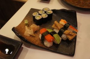 Veggie Sushi set at Mr Genki - Rama II in Bangkok