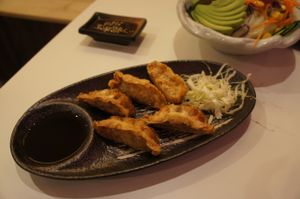 Veggie Gyoza at Mr Genki - Rama II in Bangkok