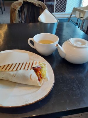 Burrito burger at Vegan Day in Kazan