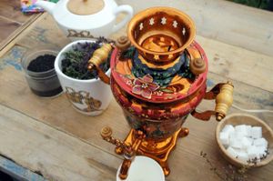 Vegan Day tatar tea at Vegan Day in Kazan