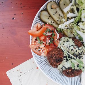 Falafel at Vegan Day in Kazan