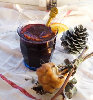 Non-alco glint wine at Vegan Day in Kazan