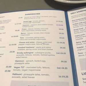 menu at Phoenix Cafe Bar in Leicester