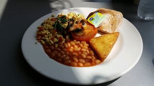 mini vegan breakfast at Phoenix Cafe Bar in Leicester