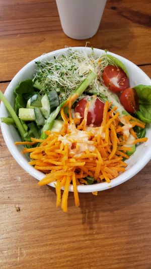 Side salad at Love Life Cafe in Miami