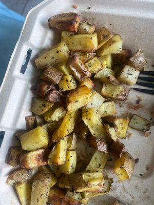 Cold and stale potatoes. No flavor at all!   at Love Life Cafe in Miami