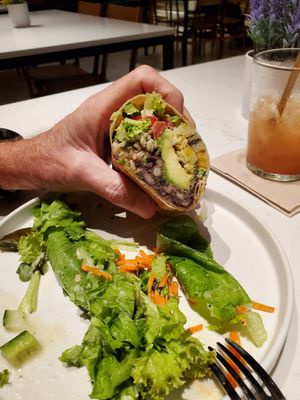 Burrito at Love Life Cafe in Miami