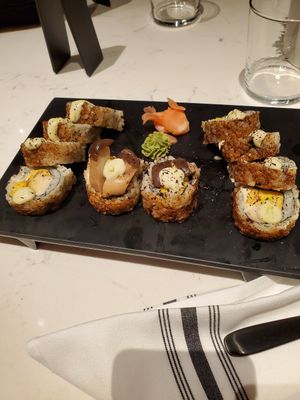 Truffle sushi at Love Life Cafe in Miami