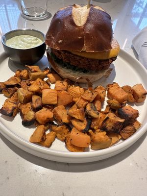 Best Veggie Burger.  at Love Life Cafe in Miami