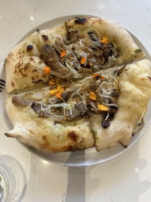 Pizza Bianca  at Love Life Cafe in Miami