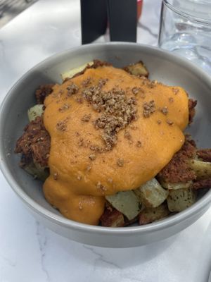 Loaded potatoes  at Love Life Cafe in Miami