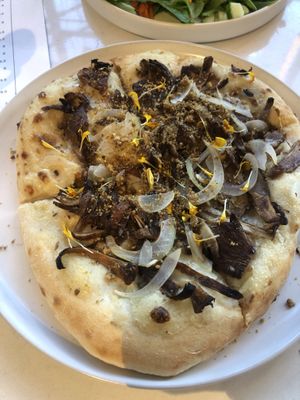 Bianca pizza   at Love Life Cafe in Miami