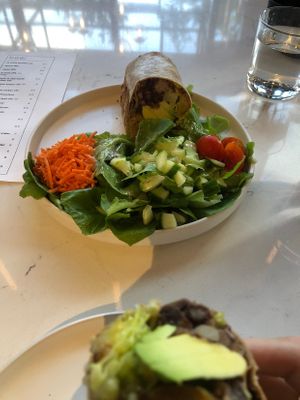 Burrito, looked so good I forgot to let the phone eat first 😋   at Love Life Cafe in Miami